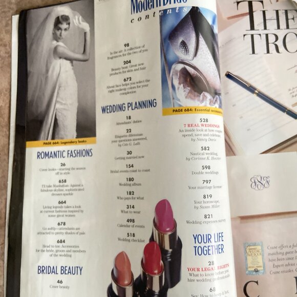 Vintage MODERN BRIDE Magazine February March 1995 - Picture 4 of 7